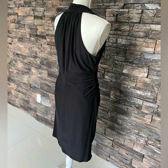 Elegant Black Halter Dress - Picture 5 of 10